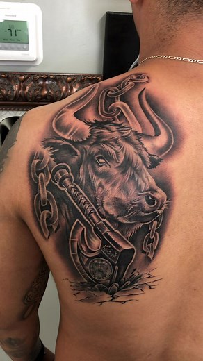 Bull Tattoo Ideas for Men - Realism Tattoo Artist Showcase