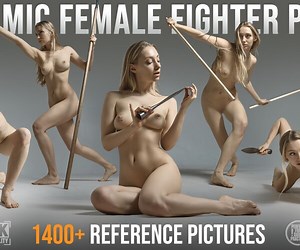 ArtStation - 1400  Dynamic Female Fighter Poses | Resources