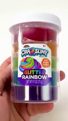 Cra-Z-Slimy Rainbow Glitter…so colorful, so glittery, and so satisfying! It's Cra-Z-Fun! Available at Walmart https://bit.ly/3OYUNbT #crazslimy #slimy #sosatisfying #rainbow #fun #cool #funforall | Cra-Z-Art