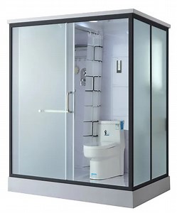 Prefab Toilet Bathroom Walk in Shower Enclosure Integrated Bathroom