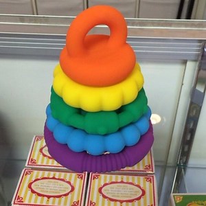 We're loving the new Jellystone stacker! This teether and stacker is made of super soft silicone and perfect for kiddos of all ages. #shoptheShoppe #shopsmall #shoplocal #boutique #gifts #babywearing #clothdiaper #DFW #plano #planotx #mumsonthego #attheshoppe #community #breastfeeding | Nappy Shoppe | Facebook
