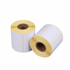 [Hot Item] 60mmx40mm Barcode Stickers Thermal Label Roll Waterproof Adhesive Sticker Mailing Label Sticker