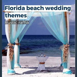 Raffia adds rustic charm to your beach wedding decor | Suncoast Weddings and Events | Facebook