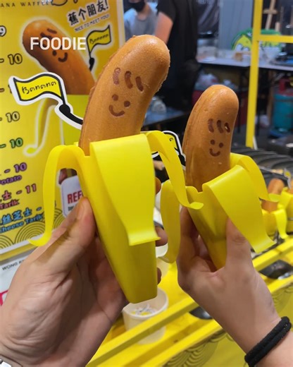 2.4M views · 10K reactions | Unique Banana Waffle and Tomyam Bucket | Borneo Foodie | Facebook