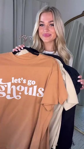 445K views · 347 reactions | HALLOWEEN GRAPHICS: which one is your favorite?! ✨李 Shop our Stay Spooky Collection NOW: https://bit.ly/3PoRxGD | Pink Lily | Facebook