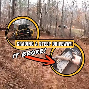 Driveway Grading! *It Was Too Steep!* | Stanley "Dirt Monkey" Genadek