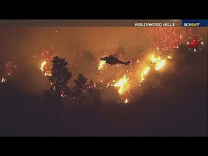 California Wildfires: Sunset Fire in the Hollywood Hills -- 6 p.m. update
