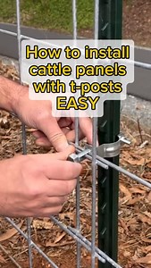 Watch us install these cattle panels in seconds! | One Man Fencing LLC