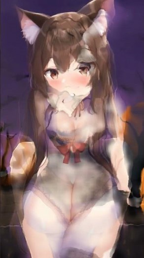 [TG TF] Halloween Cat Tg |Male To Female| Transformation Animation | Gender Bender