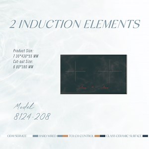 [Hot Item] 73cm Dual Double Induction Hob Household Drop-in and Table Top Induction Stove