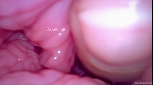 Fingering my Pussy and G-Spot with Camera inside Vagina, Cervix POV
