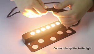 8 Pack 7 Inch 3W LED Hardscape Lighting, Outdoor Retaining Wall Lights IP65 Waterproof, Low Voltage 12V AC/DC 2700K Deck Light Integrated Hardscape Paver Light for Step Stair Lighting, ETL Listed