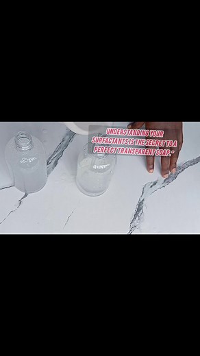 Understanding your surfactants is the secret to a perfect transparent soap #viralpost | Learn with crystal hub