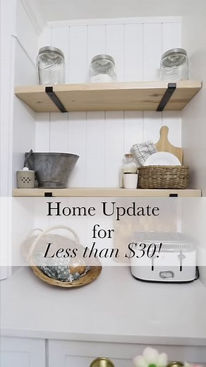 DIY Marble Shelves without the Marble Shelf Price ⬇️⬇️⬇️Turning these wood shelves into expensive looking marble shelves only cost us $30 & took less than an hour! It’s amazing how realistic this faux marble peel & stick contact paper looks 😍✨Find all my tips & tricks for adding faux marble shelves at SouthernYankeeDIY.com & don’t forget to FOLLOW @southernyankeediy for more budget friendly home updates! Where would you add these faux shelves in your home ⬇️⬇️⬇️ | Southern Yankee DIY