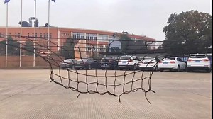 Cargo Net for Roof Rack, 5'x5' Truck Cargo Netting and SUV Rooftop Travel Luggage 10x10 Max Bungee Netting with Handmade Knots 12 Metal Carabiners for Pickup Truck Beds…