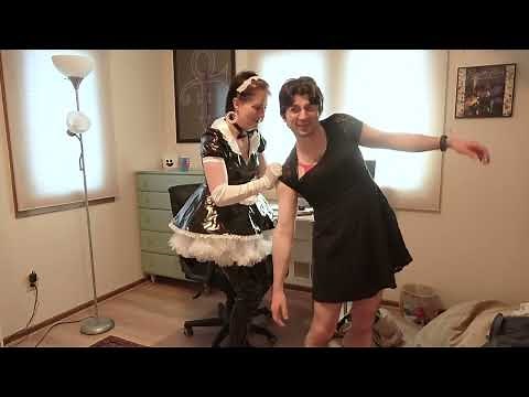 I dress my husband up as a French maid