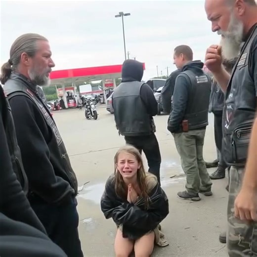 A crying teenage girl begged bikers at the gas station for protection, and everyone inside was already calling 911 thinking bikers were harassing her. I watched from my truck as the leather-clad riders formed a tight circle around her. She couldn't have been more than 15, barefoot and shaking in a torn dress. The station attendant was frantically gesturing at his phone, telling whoever was on the other end that "a biker gang was kidnapping some girl." But I knew better. I'd seen what happened fi