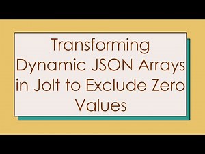 Transforming Dynamic JSON Arrays in Jolt to Exclude Zero Values
