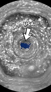 1.5M views · 18K reactions | To give you an idea of just how large Saturns' hexagon storm is. NASA’s Cassini spacecraft captured these images. | Cosmoknowledge | Facebook