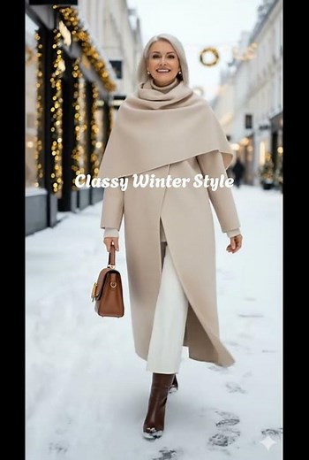 Classy Outfit Ideas for Women Over 60 in Winter