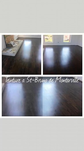 Plancher à votre goût 514-968-4080 La référence en sablage de planchers #sableurs #teinture #designer #renovation #rive-sud #bois #marches #escalier | Louise Landry