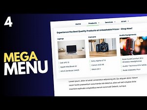 Design A Responsive Mega Menu Using HTML, CSS and JavaScript (Part 4)