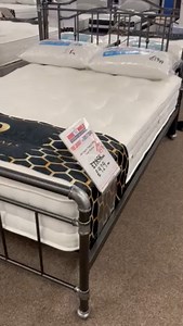 4ft6 Black/Antique Silver Bedstead Free layaway or have it today Shop Floor Model #bedframe #pipework #clearance | Home World Beds | Facebook