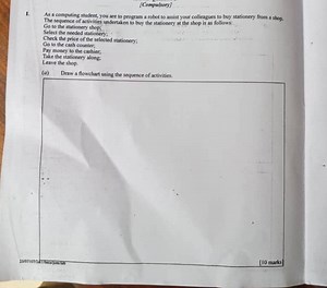 QuestionDraw a flowchart to illustrate the sequence of activit... | Filo