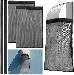 Hi Sasara Dryer Vent Lint Containers Bags,Dryer Vent Lint Containers Bags with Adhesive Hook and Loop Strips,2 Pack