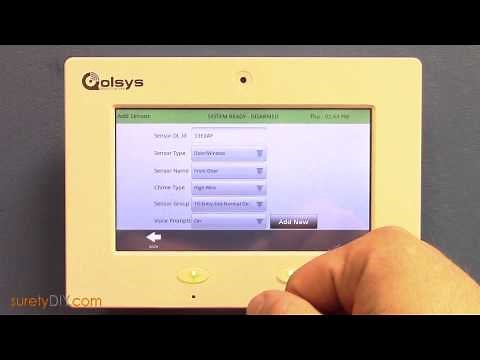 How to Program an RE106 Garage Overhead Door Tilt Sensor into a Qolsys IQ Panel