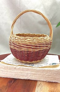 Handwoven Cherokee Reed Basket by Ella Mae Blackbear – Cherokee National Treasure Artist, Provenance Card, Authentic Native Art - Etsy