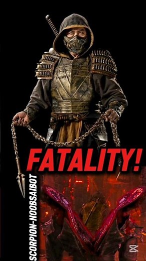 Scorpion Kills Noob Saibot FATALITY! | Mortal Kombat 2 Movie Trailer #shorts