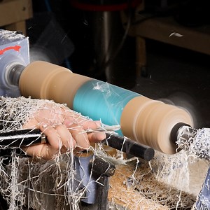 Making a rocket lamp from wood & resin | Crafty Panda