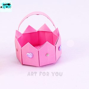 Easy and Beautiful Paper Basket !! 😍😘 | Art For You Creations
