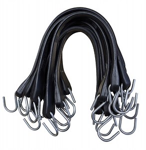 21" Natural Rubber Import Tarp Straps - 50 Pack