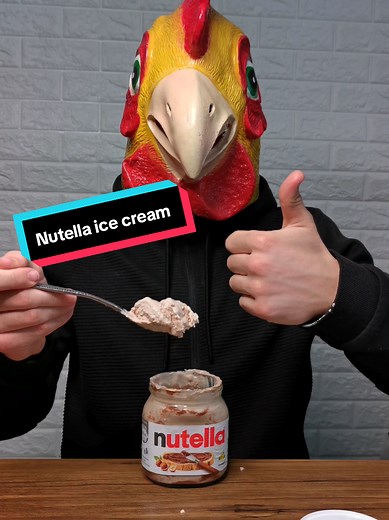 Nutella ice cream?! 🍫 #fyp #entertainment #lifehackvideo #experiment