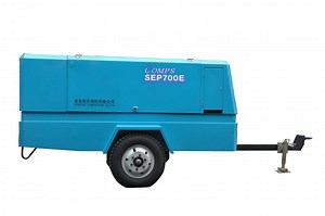 [Hot Item] Mobile Portable Electric Motor Engine Direct Driven Oil Lubricated Screw Air Compressor