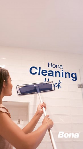 1.7K views | Bona Cleaning Hack: Did you know that you can use the Bona Premium Microfiber Mop and your favorite bathroom cleaner to scrub shower walls? Try this hack today. https://bit.ly/3PbJ3lL | Bona | Facebook