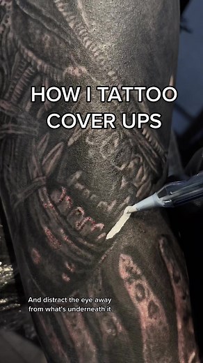 Xenomorph Arm Tattoo Cover Up Techniques
