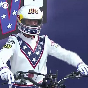 353K views · 3.7K reactions | WATCH: Stunt showman Travis Pastrana nails three legendary Evel Knievel jumps, one of which nearly killed the famous daredevil https://cbsn.ws/2KYT9GH | CBS News | Facebook