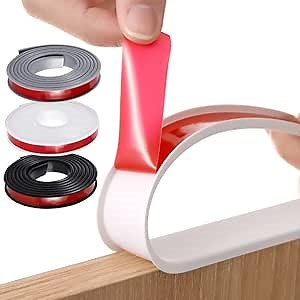 Edge Banding Trim Veneer Tape - Soft U-Shape TPE Rubber Corner Guards, Flexible Self Adhesive Strips for Cabinet, Furniture Protection and Restoration (U9mm*3m,Beige)