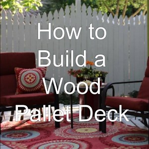 WOOD PALLET DECK - Learn how easy it is to build one yourself! Instructions >> http://hoosierhomemade.com/how-to-build-a-wood-pallet-deck/ | Simple Easy Creative: Recipes and Projects