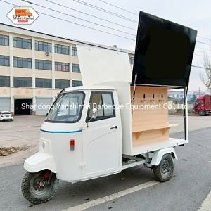 [Hot Item] Caminhão de comida móvel Ape Piaggio, van de café, triciclo elétrico, carrinho de comida