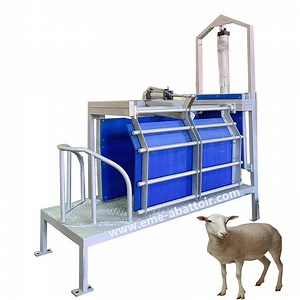 [Hot Item] Halal Slaughter Processing Line Sheep Stunning Box Killing Machine Goat Abattoir Equipment