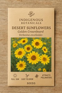 Desert Sunflowers (golden Crownbeard) Seeds – Verbesina Encelioides | Hardy Desert Wildflower for Pollinators.. - Etsy Canada