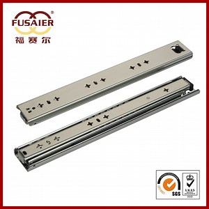 [Hot Item] Industrial Tool Box 53mm 3-Fold Full Extension Heavy Duty Ball Bearing Slide 19mm Install Height