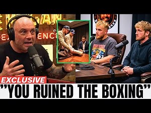 Joe Rogan GOES OFF on Logan & Jake Paul 😳 Exposes Scripted Fights and the Destruction of Real Boxing
