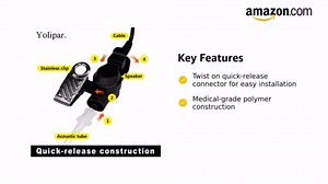 Transparent Acoustic Tube Replacement for Two Way Radio Walkie Talkie Earpiece Headset
