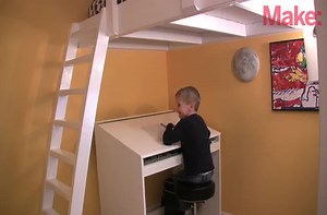 Dad builds son awesome mission control desk.