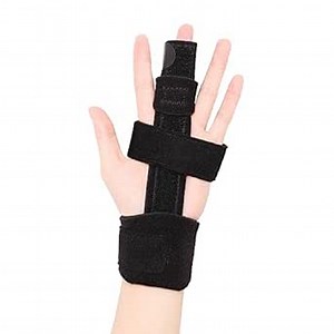 Trigger Finger Splint for Middle Finger Ring Finger Extension Splint Finger Brace for Trigger Finger Mallet Finger Broken Finger Sprains Finger Straightening Arthritis Pain and Support-L/XL